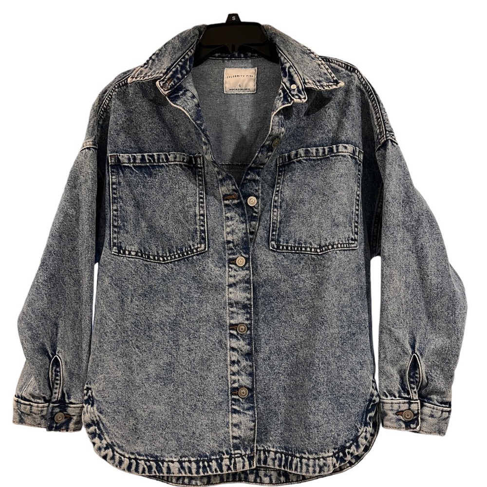 CELEBRITY PINK SIZE SMALL JEAN SHACKET